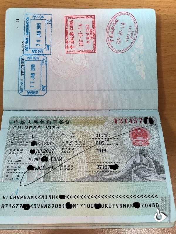 visa trung quốc 